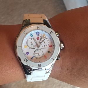 Rare Michele rainbow jelly watch great condition!